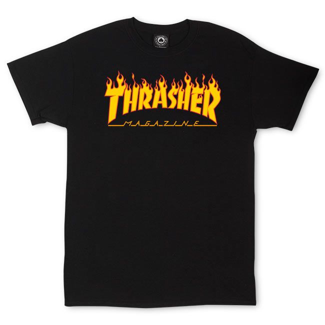 Thrasher | Flame Logo T-Shirt (Black)