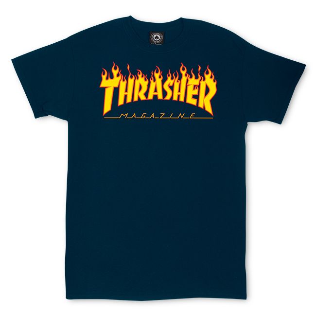 Thrasher | Flame Logo T-Shirt (Navy)