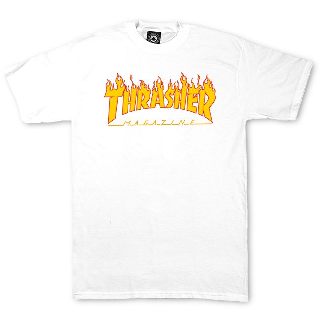 Thrasher | Flame Logo T-Shirt (White)