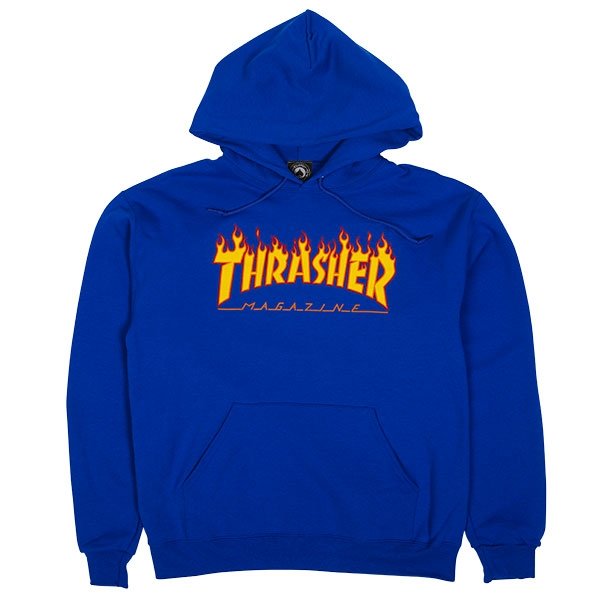 Thrasher | Flame Logo Hood (Royal Blue)