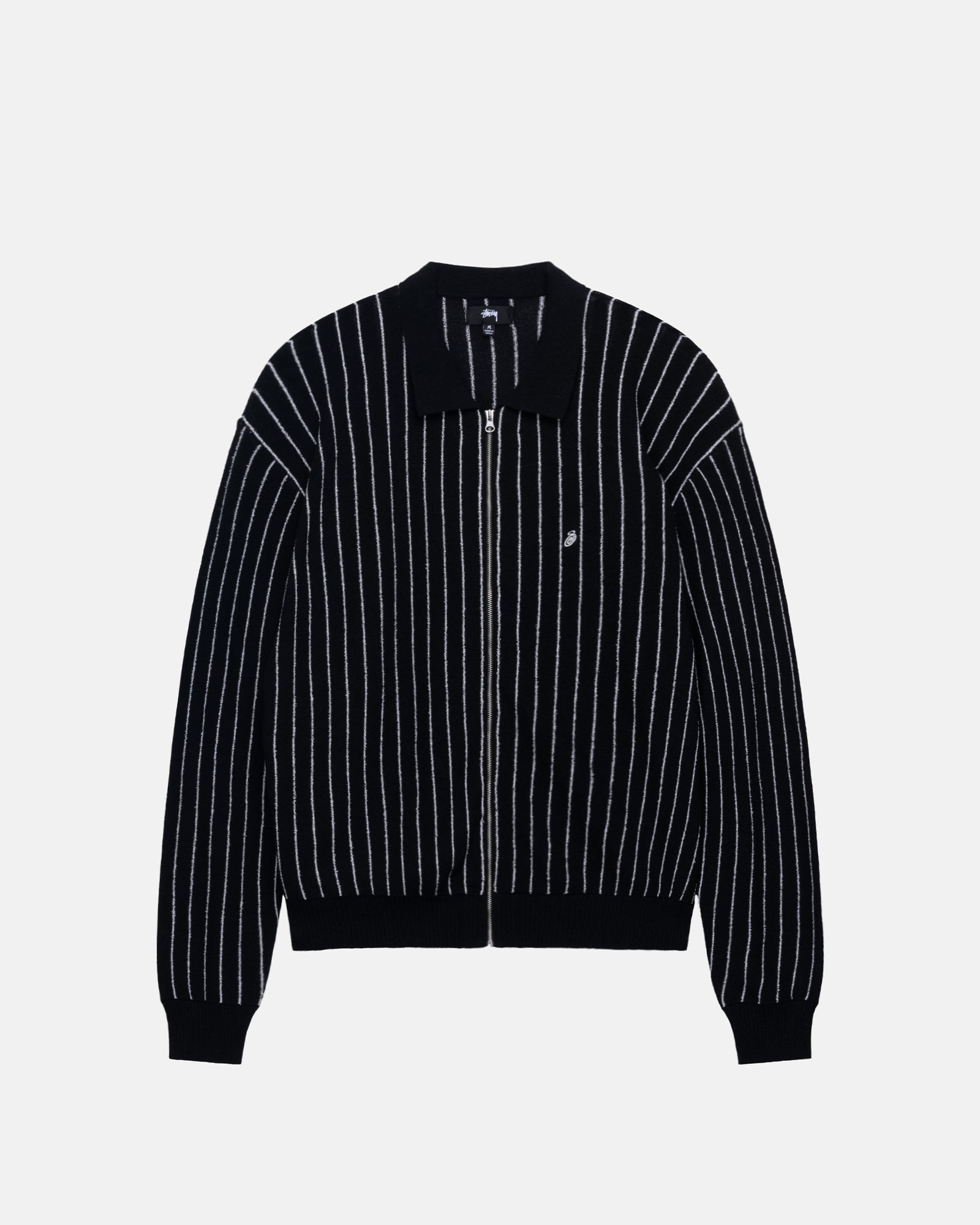 STÜSSY | Light Weight LS Zip Polo (Black Stripe) – Venero