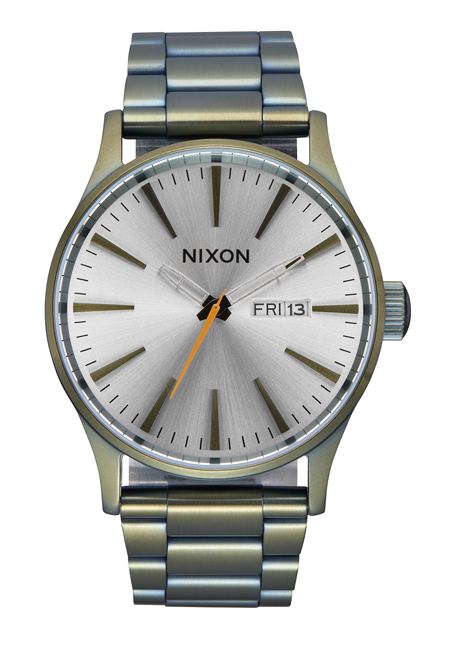 Nixon | Sentry Stainless Steel Watch 42mm (Vintage White/Surplus)