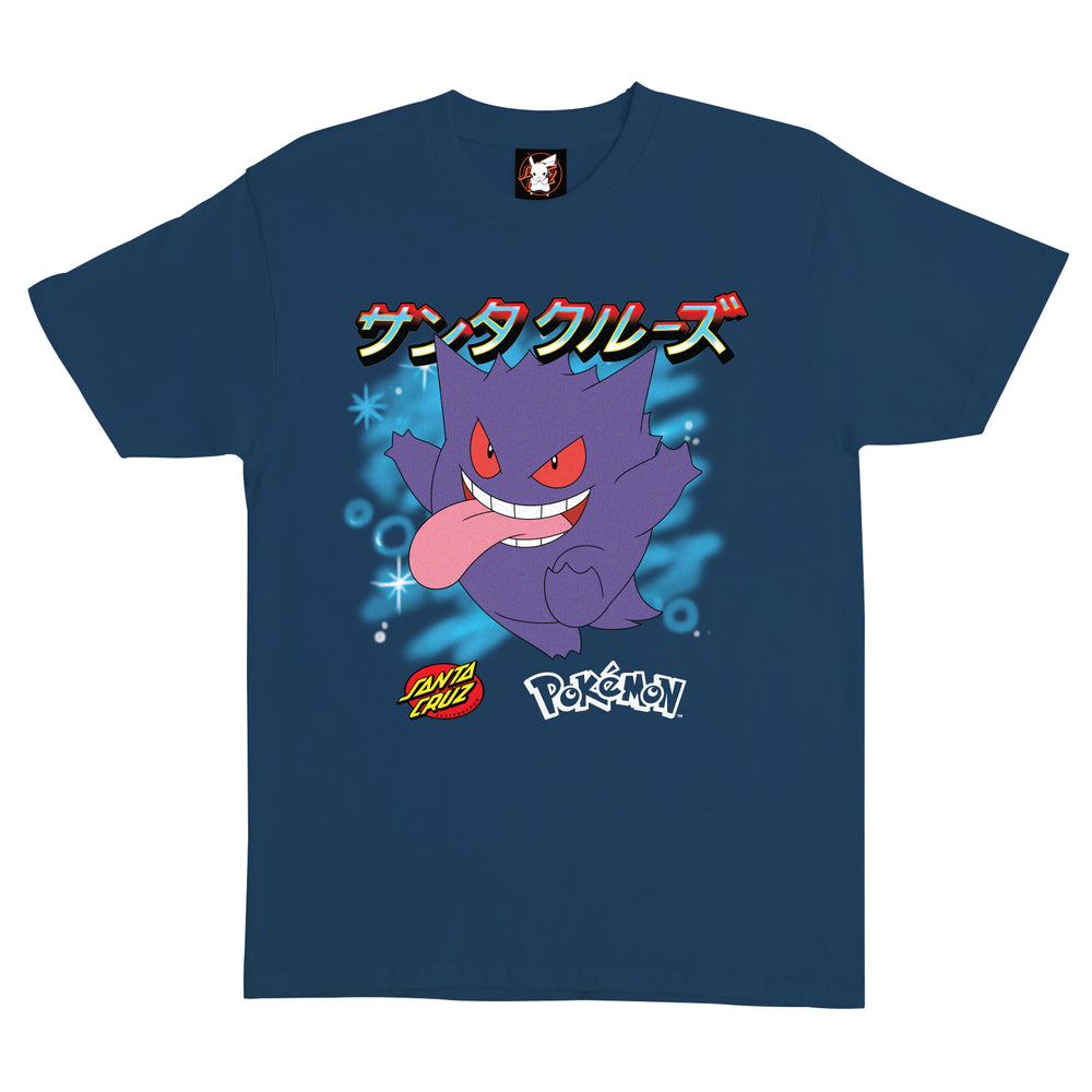 Pokémon & Santa Cruz Ghost Type 3 Men’s T-Shirt (Saltwater Gengar)