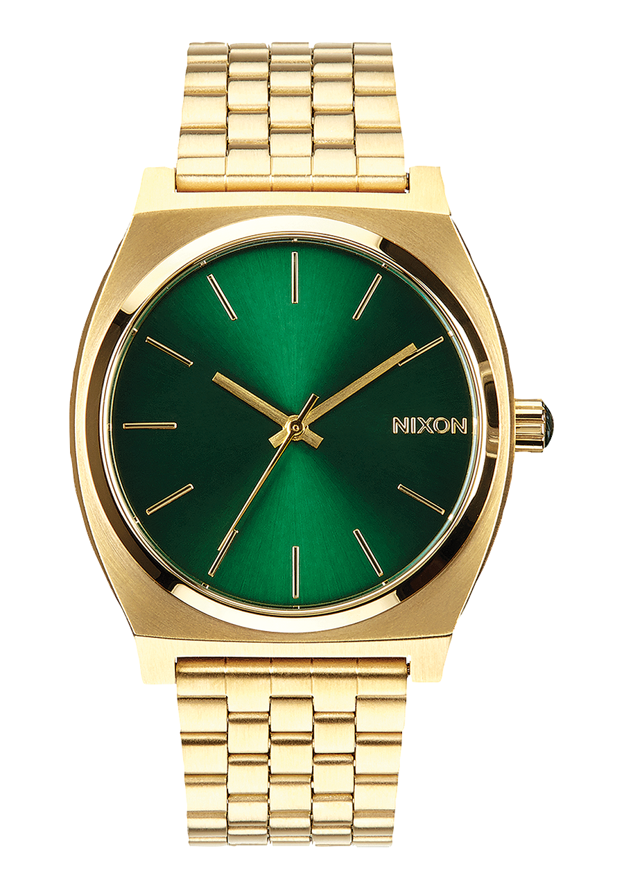 Nixon | Time Teller Watch 37mm (Gold/Green Sunray)