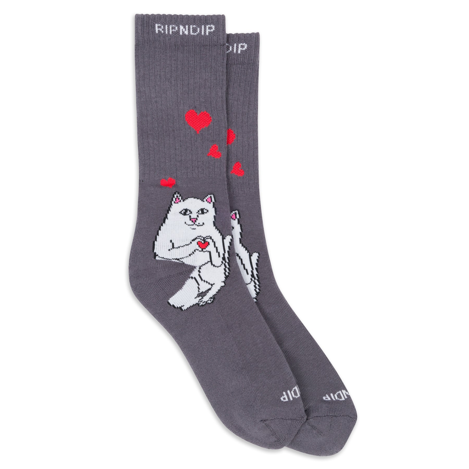 Ripndip | Nermal Loves Mid Socks (Grey)